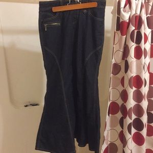 Mermaid jean skirt